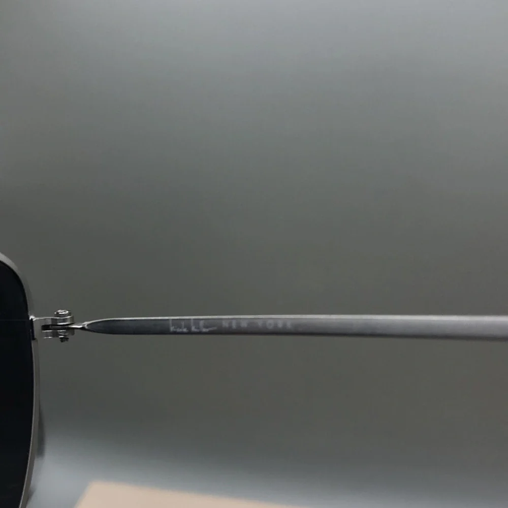 Nicole Miller Carmel C03 Matte Silver Gunmetal Pilot Sunglasses 57-14-140 UNISEX